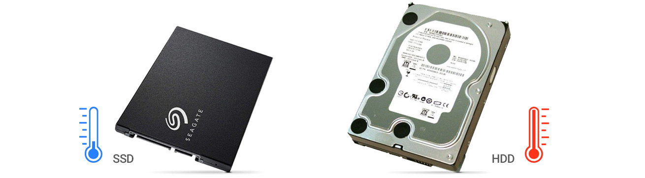 مقایسه میزان حرارت هاردهای SSD و معمولی