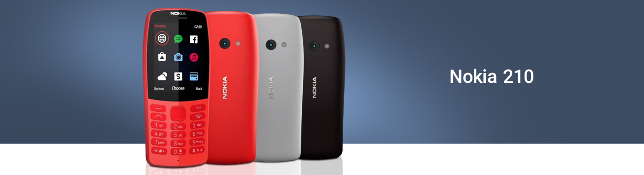 گوشی موبایل نوکیا مدل 210 دو سیم کارت با ظرفیت 16 مگابایت Nokia 210 - گوشی موبایل نوکیا ۲۱۰