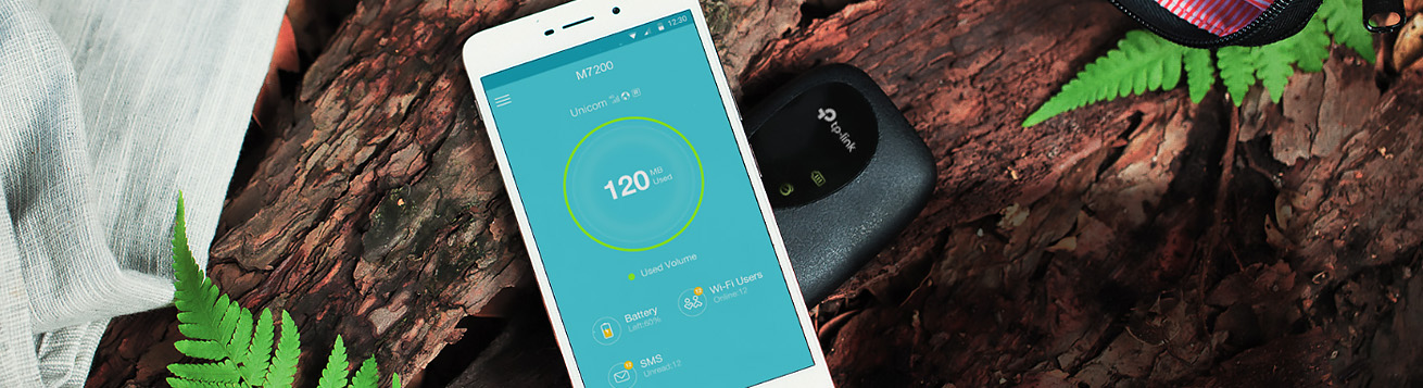 مدیریت آسان مودم 4G تی پی لینک M7200 با برنامه tpMiFi مدیریت آسان مودم 4G تی پی لینک M7200 با برنامه tpMiFi