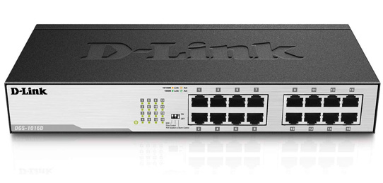 سوییچ دی لینک DGS-1016D با سرعت Gigabit Ethernet برای مشاغل مختلف