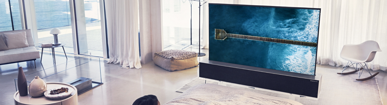 تلویزیون رول شونده 65RX، محصولی جدید از کمپانی LG