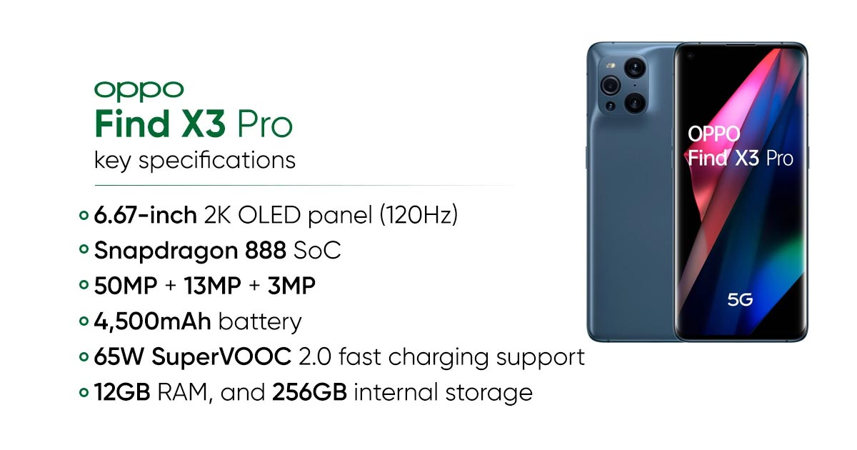 گوشی موبایل Oppo Find X3 Pro با قدرت پردازش بالا