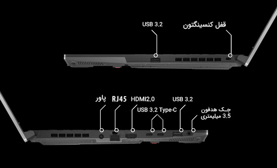 اتصالات همه جانبه TUF Gaming A17