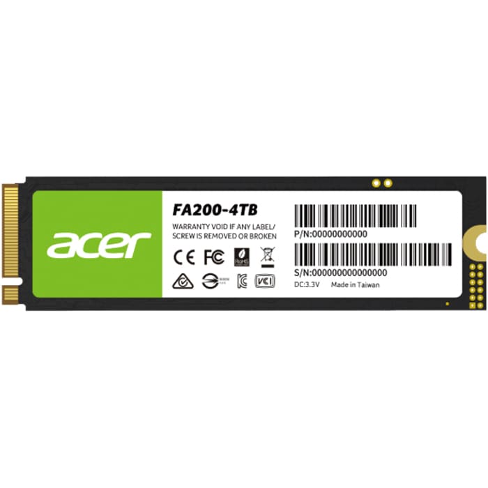 حافظه اس اس دی ایسر M.2 NVMe PCle FA200 ظرفیت 4 ترابایت