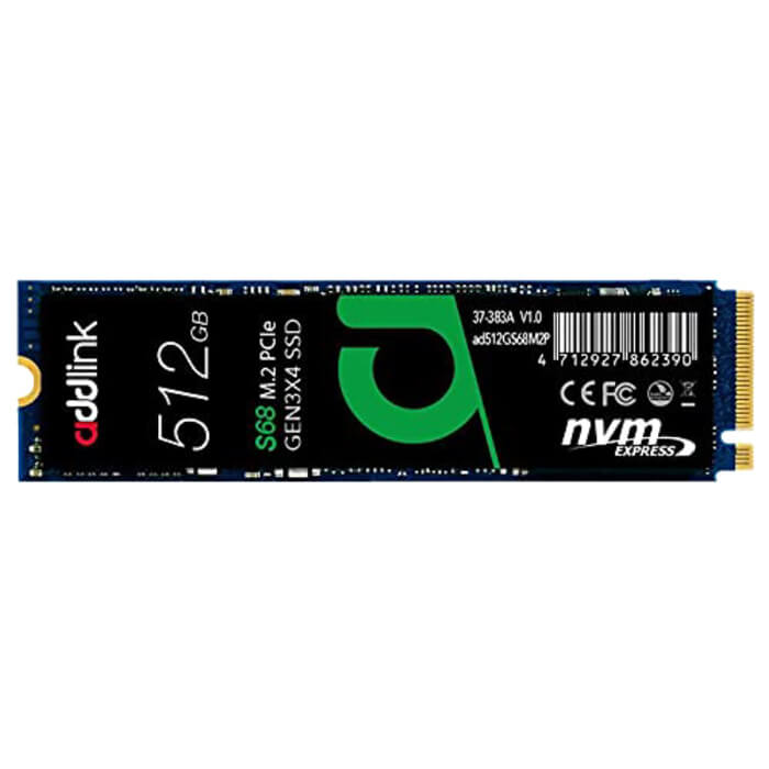 حافظه اس اس دی ادلینک S68 NVMe M2 ظرفیت 512 گیگابایت