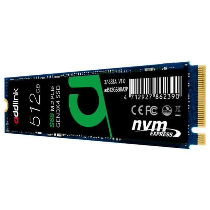 حافظه اس اس دی ادلینک S68 NVMe M2 ظرفیت 512 گیگابایت