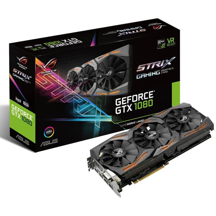 کارت گرافیک ایسوس مدل ROG Strix-GTX1080-A8G