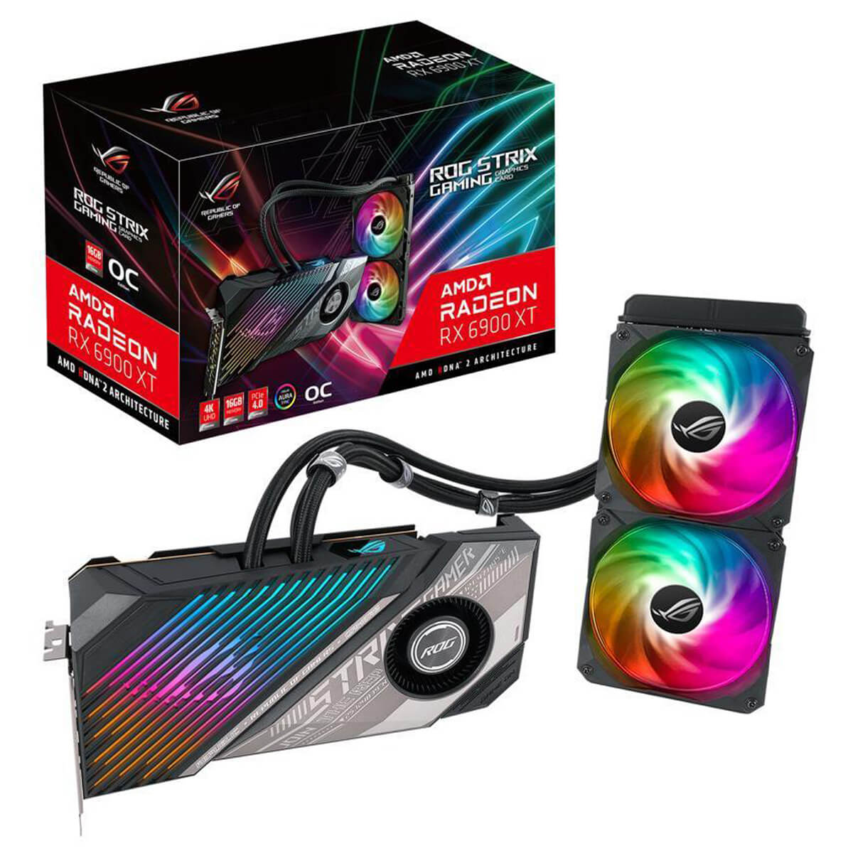 کارت گرافیک گیمینگ ایسوس ROG STRIX LC RX 6900 XT O16G