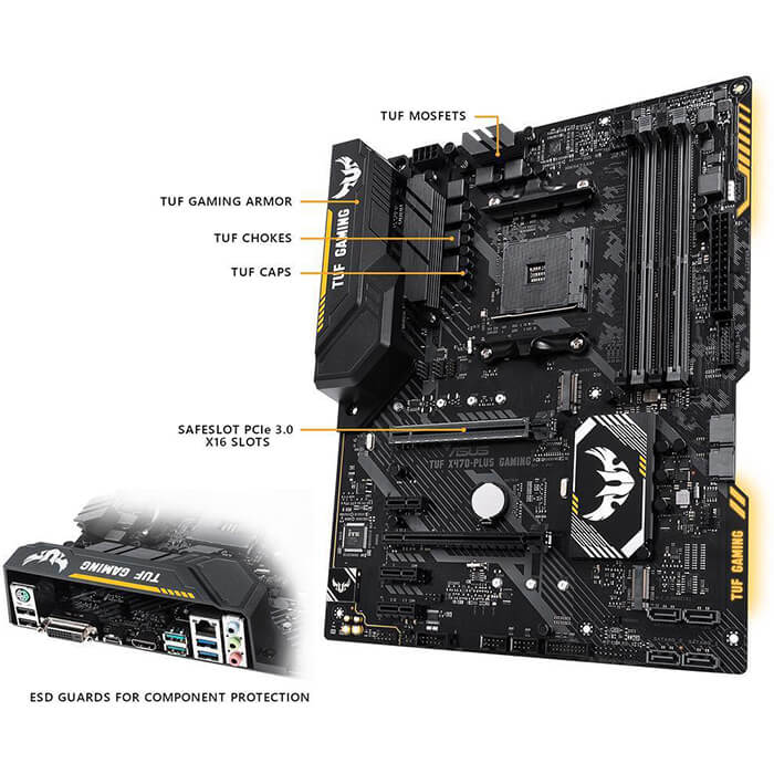 مادربرد ایسوس مدل TUF X470-PLUS GAMING