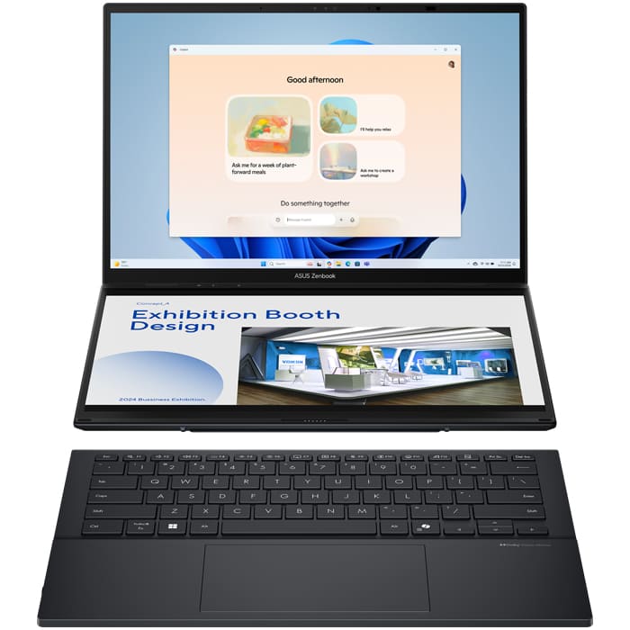لپ تاپ ایسوس Zenbook DUO UX8406MA-OLEDI7IG CU7(155H) 16GB RAM - 1TB SSD Intel 14Inch 3K