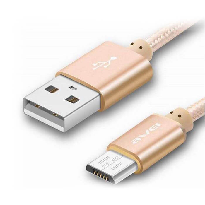 کابل شارژ و دیتای میکرو USB اوی CL-10 طول 30 سانتی‌متر