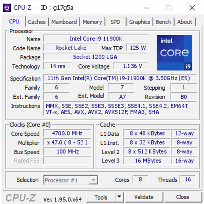 پردازنده اینتل Rocket Lake Core i9-11900K با جعبه