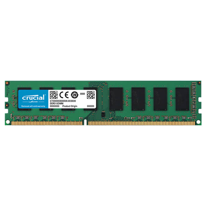 رم کامپیوتر کروشیال مدل DDR3L 1600Mhz CL11 ظرفیت 4 گیگابایت