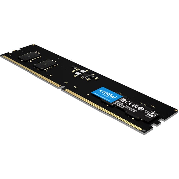رم کامپیوتر تک کاناله DDR5 5600Mhz CL46 کروشیال CT8G56C46U5 ظرفیت 8 گیگابایت
