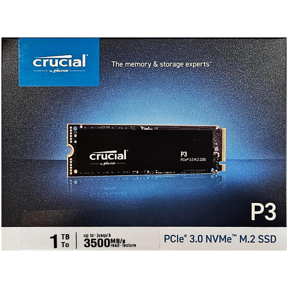 حافظه اس اس دی کروشیال P3 PCIe M.2 2280 ظرفیت 1 ترابایت