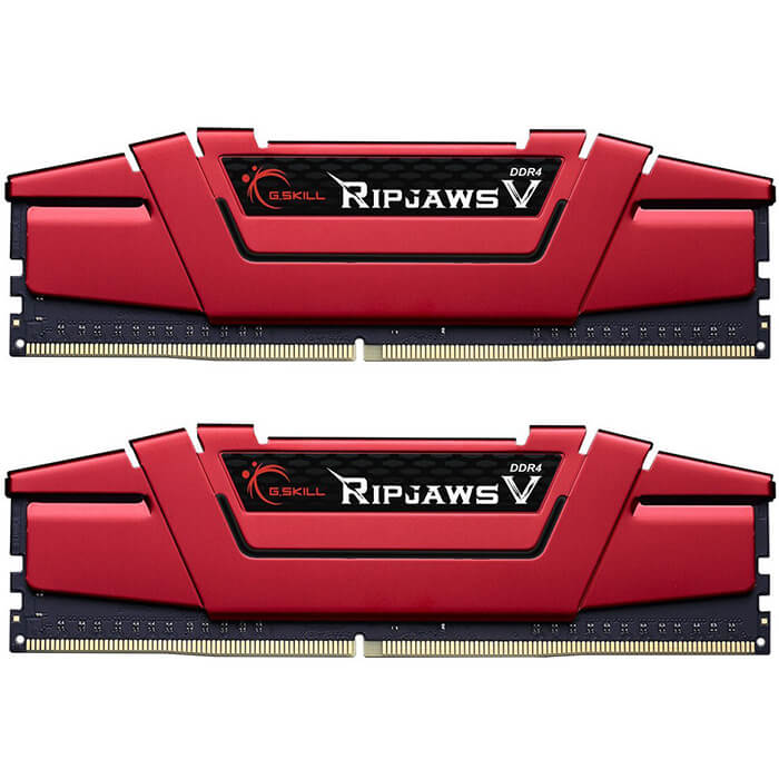رم کامپیوتر جی اسکیل مدل RipjawsV-GVR 16GB(2x8GB) 2Ch DDR4 3200MHz C16D ظرفیت 16 گیگابایت