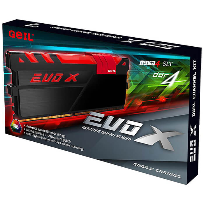 رم کامپیوتر گیل مدل EvoX DDR4 3200Mhz CL16 ظرفیت 16 گیگابایت