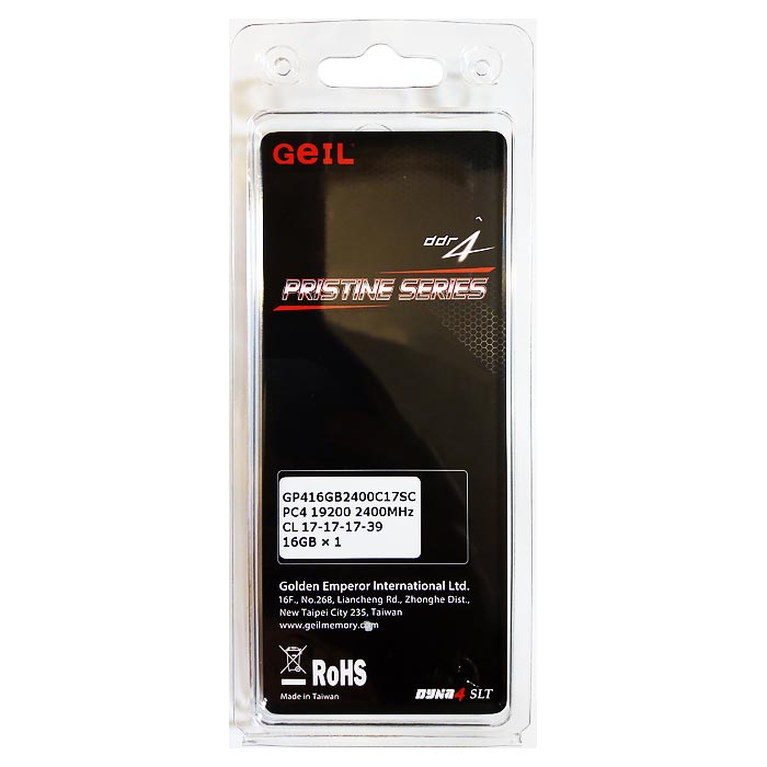 رم کامپیوتر گیل مدل Pristine Series GP416GB2400C17sc ظرفیت 16 گیگابایت