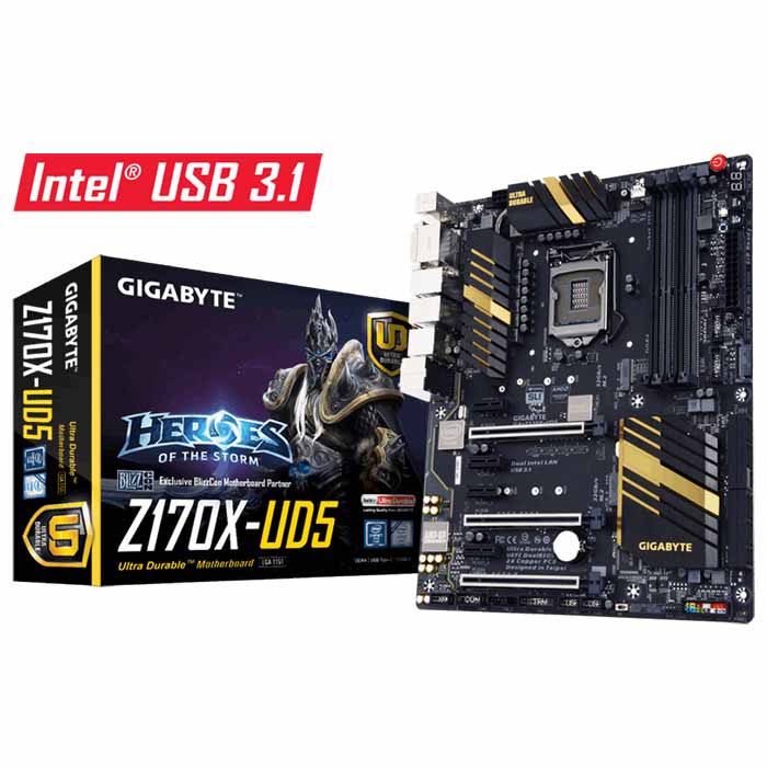 مادربرد گیگابایت مدل GA-Z170X-UD5