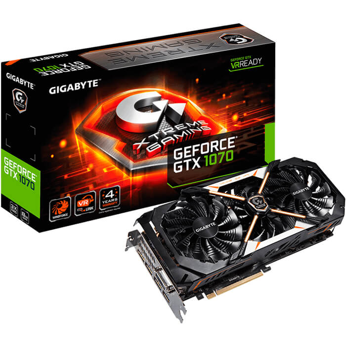 کارت گرافیک گیگابایت مدل GV-N1070XTREME-8GD GTX 1070 Xtreme Gaming 8G