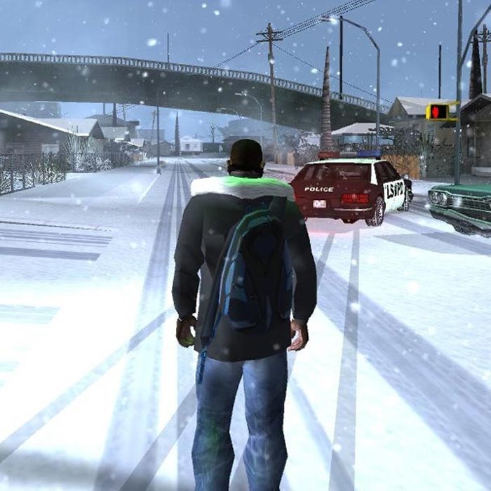 بازی Grand Theft Auto San Andreas SNOW برای کامپیوتر