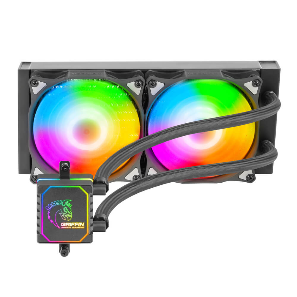 فن خنک کننده آبی پردازنده گرین GLACIER 240 ARGB (LGA1700)