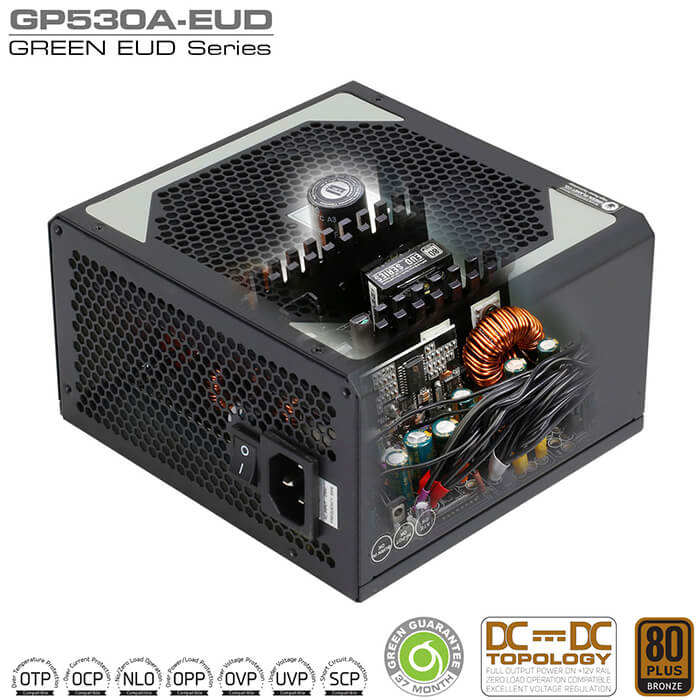 پاور کامپیوتر گرین مدل GP530A-EUD