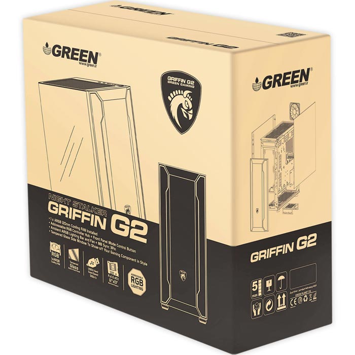 کیس کامپیوتر گرین GRIFFIN G2