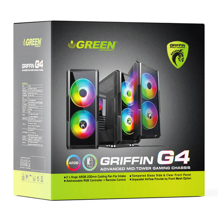 کیس کامپیوتر گرین GRIFFIN G4