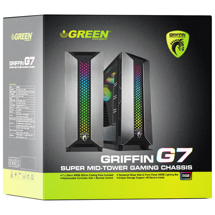 کیس کامپیوتر گرین GRIFFIN G7