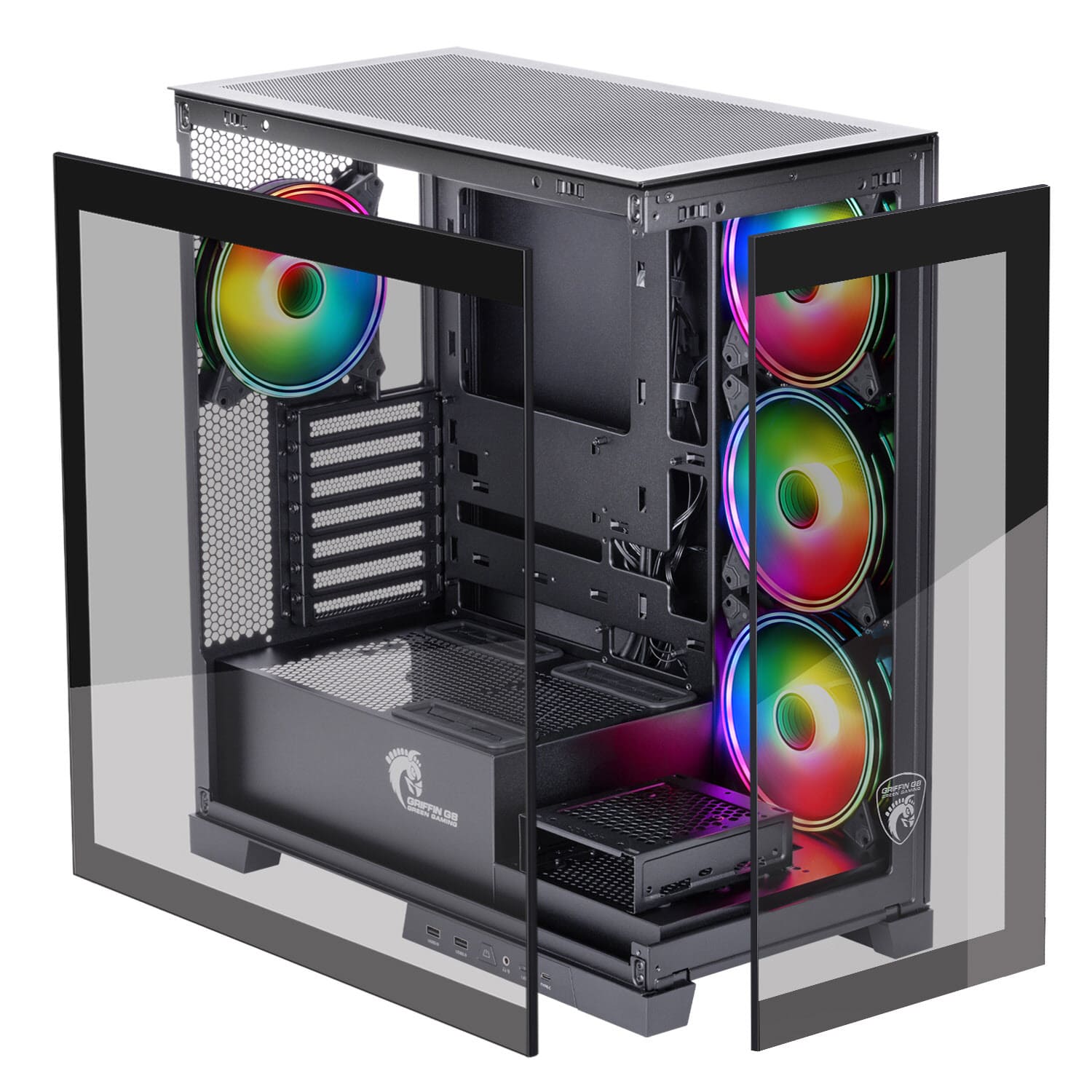 کیس کامپیوتر مخصوص بازی گرین GRIFFIN G8
