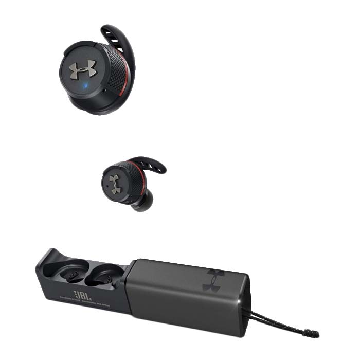 JBL Under Armour Sport REACT Auriculares Inalámbricos Deportivos, Cascos Con Bluetooth Y Audífono Resistente Al Agua (IPX7), Hasta Horas | lagear.com.ar