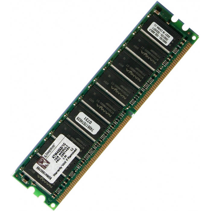 رم کامپیوتر کینگستون DDR 400Mhz CL3 ظرفیت 1 گیگابایت