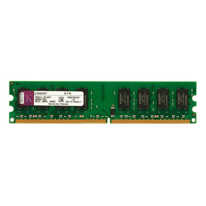 رم کامپیوتر کینگستون DDR2 800Mhz CL6 ظرفیت 2 گیگابایت