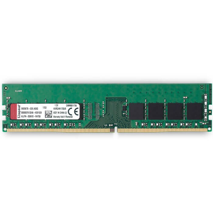 رم کامپیوتر کینگستون DDR4 2400Mhz CL17 ظرفیت 8 گیگابایت