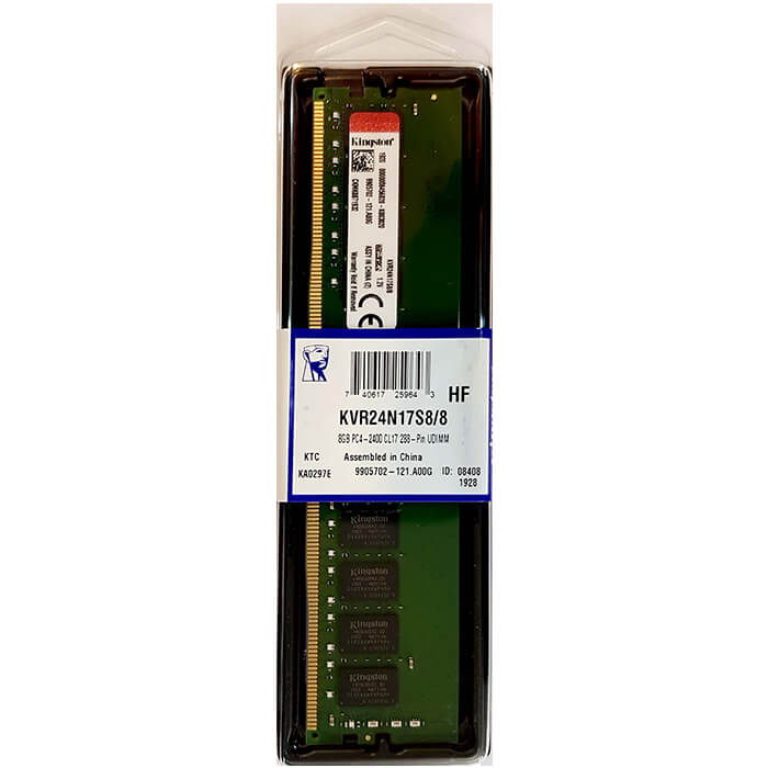 رم کامپیوتر کینگستون KVR24N17S8/8 ظرفیت 8 گیگابایت