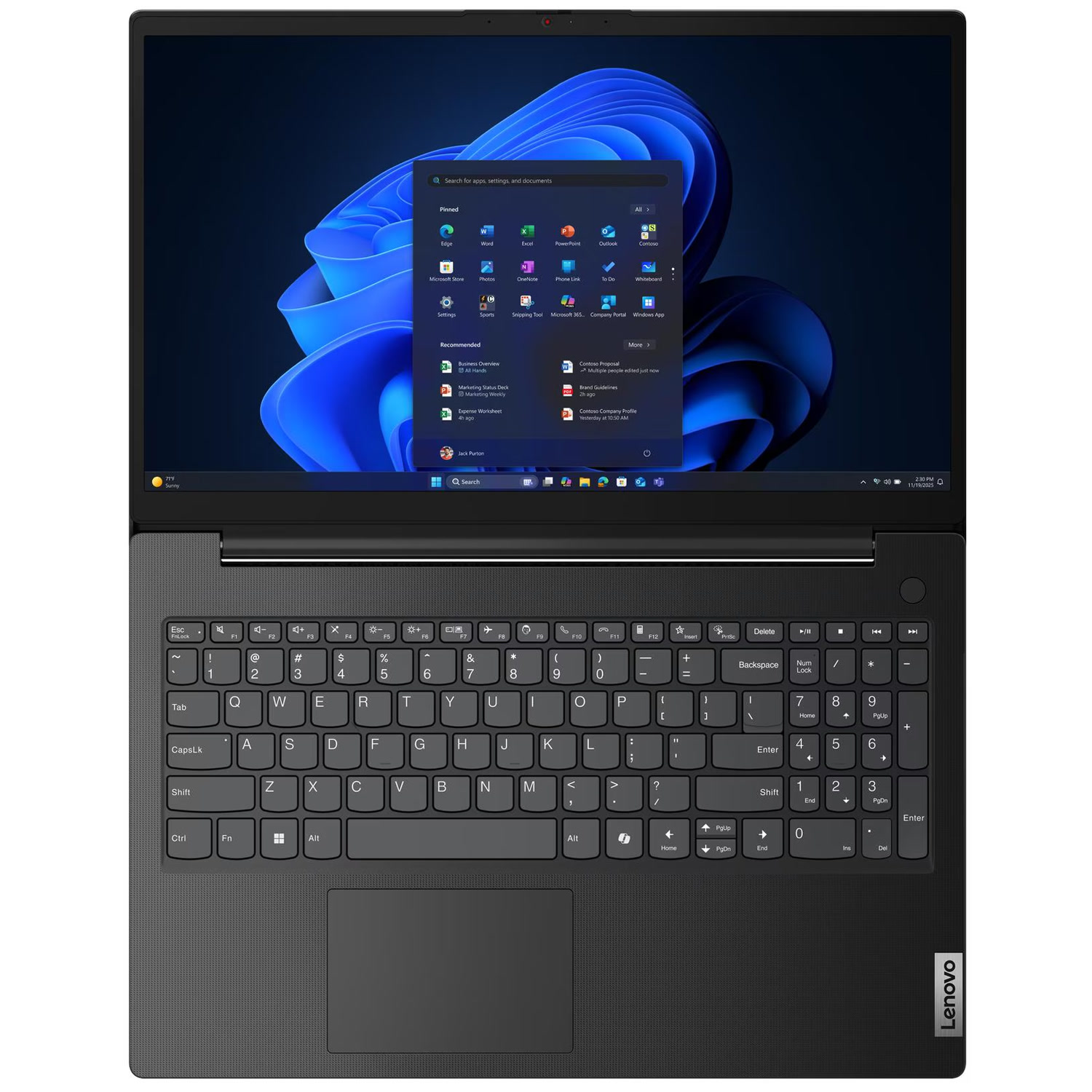 لپ تاپ لنوو V15 G6 ITN N100 8GB RAM - 256GB SSD Intel 15.6 FHD