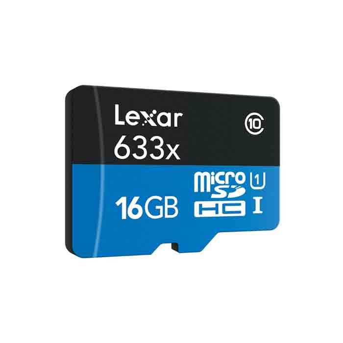 کارت حافظه لکسار مدل SDHC UHS-1 High Performance 633X کلاس10 همراه با ریدر USB 3.0- ظرفیت 16 گیگابایت