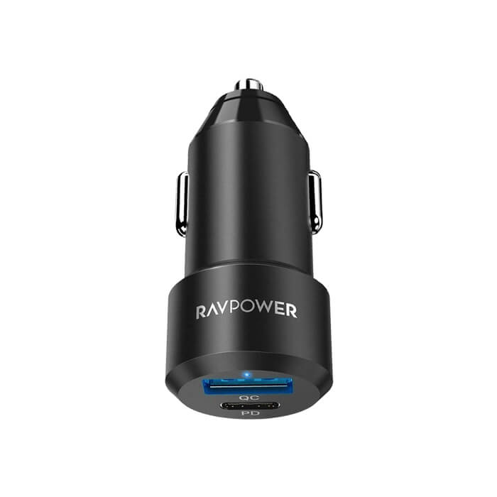 شارژر فندکی راوپاور دو پورت RP-PC022
