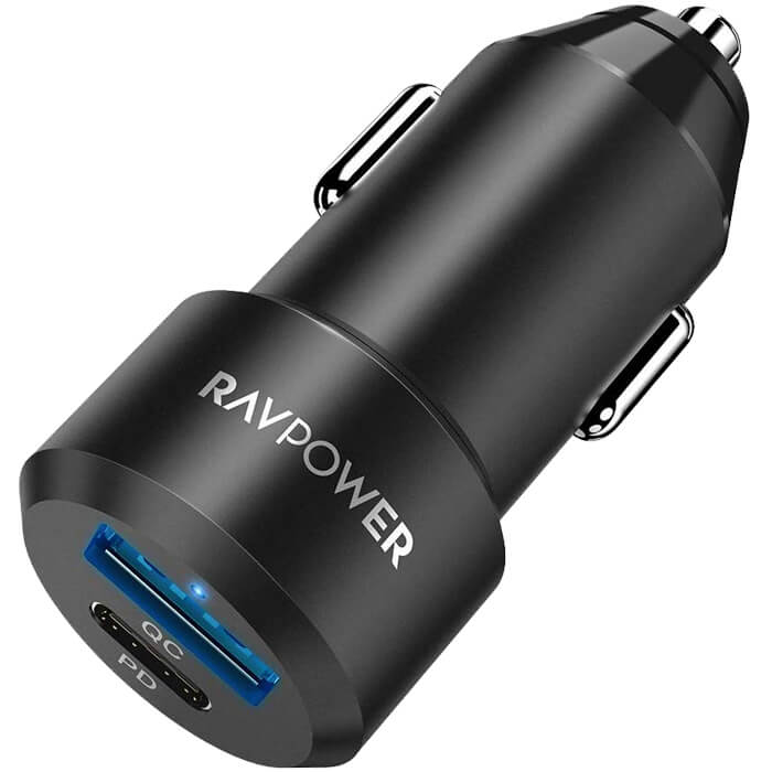 شارژر فندکی راوپاور دو پورت RP-PC022