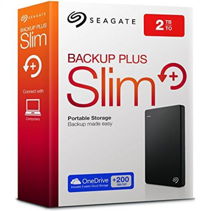 هارددیسک اکسترنال سیگیت مدل Backup Plus Slim ظرفیت 2 ترابایت