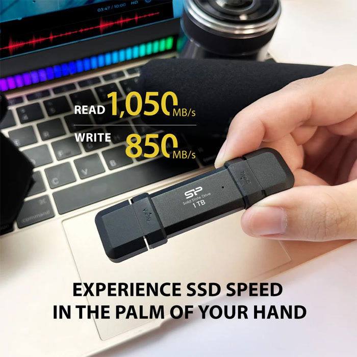 حافظه اس اس دی اکسترنال سیلیکون پاور DS72 ظرفیت 1 ترابایت
