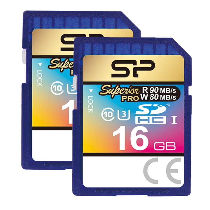 کارت حافظه سیلیکون پاور مدل SDHC Superior Pro U3 80MB/s کلاس 10 ظرفیت 16 گیگابایت