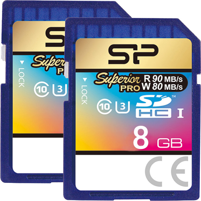 کارت حافظه سیلیکون پاور مدل SDHC Superior Pro U3 80MB/s کلاس 10 ظرفیت 8 گیگابایت