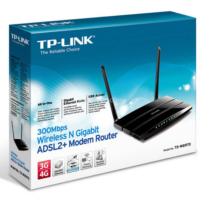 مودم روتر بی سیم تی پی لینک سری ADSL2 Plus مدل TD-W8970