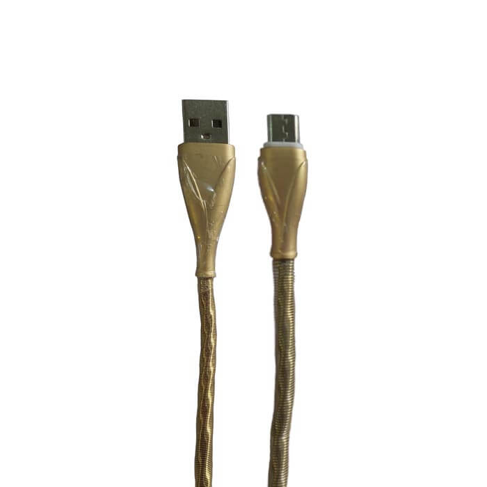 کابل شارژر تبدیل USB به MicroUSB کد 14 رنگ طلایی