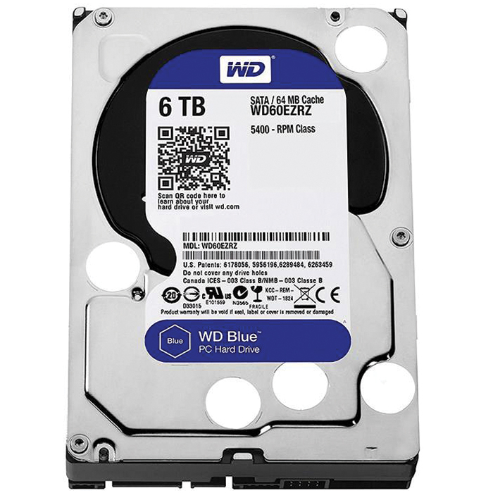 هارددیسک اینترنال وسترن دیجیتال سری آبی مدل WD60EZRZ ظرفیت 6 ترابایت