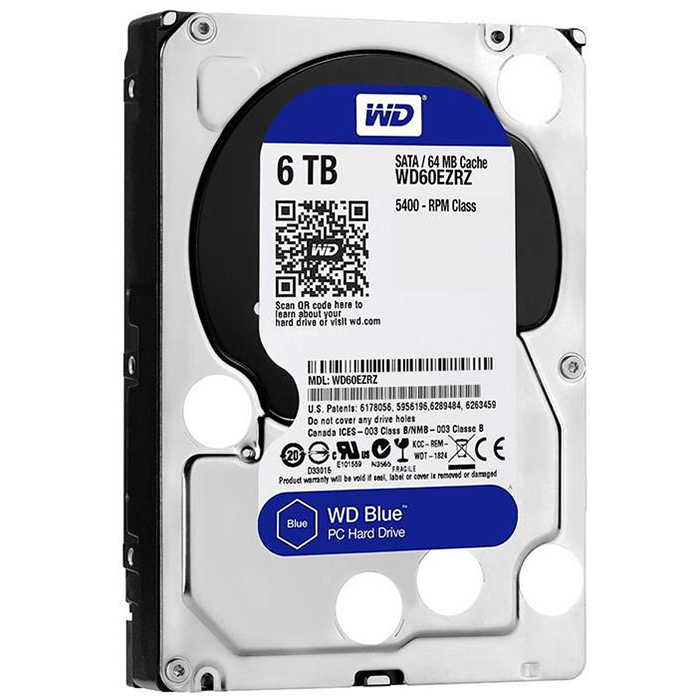 هارددیسک اینترنال وسترن دیجیتال سری آبی مدل WD60EZRZ ظرفیت 6 ترابایت