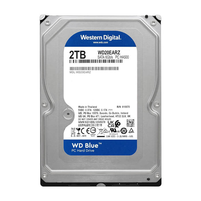 هارددیسک اینترنال وسترن دیجیتال آبی WD20EARZ ظرفیت 2 ترابایت