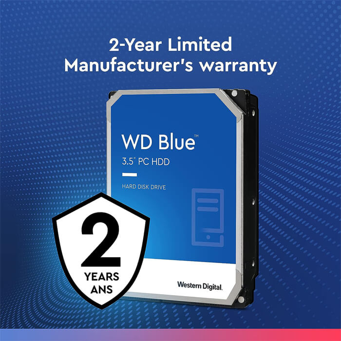 هارددیسک اینترنال وسترن دیجیتال آبی WD40EZAX ظرفیت 4 ترابایت
